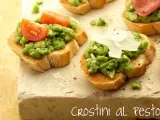 Receta Crostini de pesto y queso