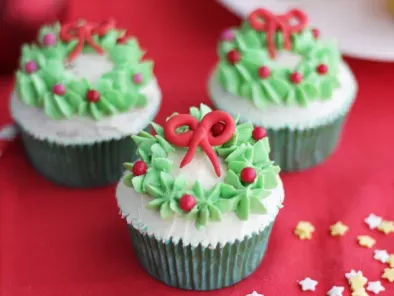 Cupcakes decoradas de navidad
