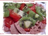 Receta Ensalada de tomate y kiwi