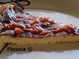 Receta Tarta de queso de burgos con salsa de fresas
