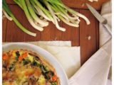 Receta Quiche de brocoli, zanahoria y ajos tiernos