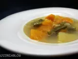 Receta Sopa de habichuelas verdes y calabaza