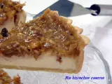 Receta Tarta de queso y vainilla con nueces y toffee