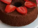 Receta Angel food cake de chocolate