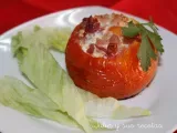 Receta Tomates rellenos de huevo y jamón al horno