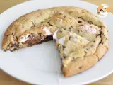 Receta Cookie gigante con esponjitas, marshmallow