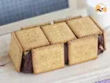 Tarta bloque de galletas y chocolate