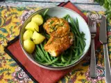 Receta Lomos de bacalao al limón, ajo y especias