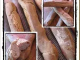 Receta Baguettes de escanda ó espelta (panificadora)