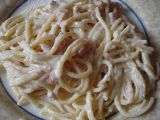 Receta Espaguetis a la carbonara (fussion cook)