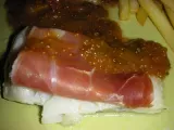Receta Bacalao con jamón serrano y salsa de higos