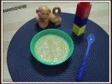 Receta Papilla de plátano y manzana en compota (bebés)
