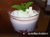 Receta Mousse de fresas con gelatina de nata