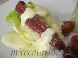 Receta Cogollos de lechuga con salsa de anchoas del cantábrico