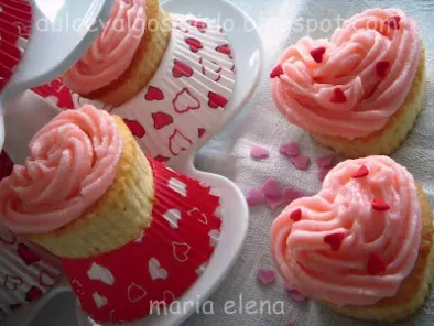 Receta Cupcakes para san valentin