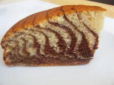Receta Bizcocho cebra (zebra cake)