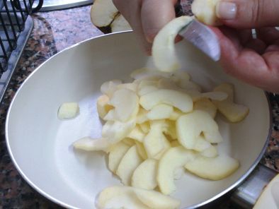 Receta Crumble de manzana exprés