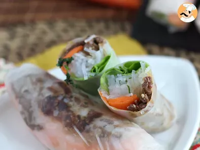 Receta Rollitos de primavera vietnamitas: ternera marinada