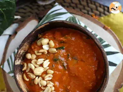 Sopa africana de cacahuetes, tomate y acelgas - african peanut soup