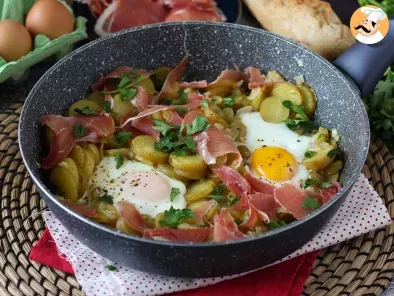 Receta Huevos rotos, la receta tradicional ahora con menos calorías