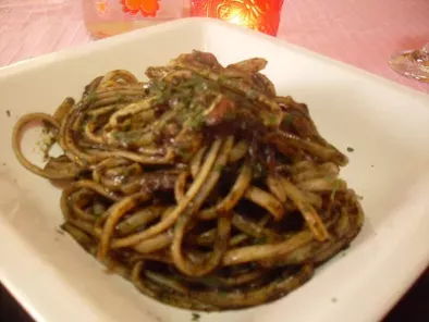 Receta Espaguetis negros con sepias