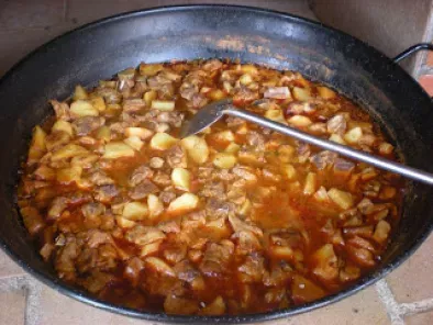 Receta Cordero con patatas (comida y cena en el campo el dia 14/2/2010)