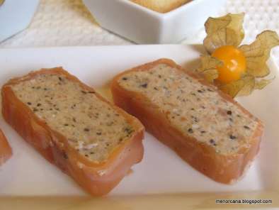 Receta Terrina de salmon ahumado