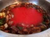 Paso 2 - Bacalao con mejillones en salsa picante.