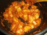 Paso 5 - Aloo tamatar jhol, guiso indio de patata y tomate
