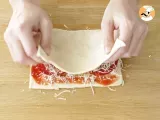 Paso 2 - Pizza gofres express de pepperoni