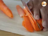 Paso 1 - Rosas de zanahoria y parmesano