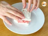 Paso 4 - Vacherin de merengue con sorbete fresa San valentin