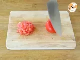 Paso 2 - Tartar de jamón serrano, melón y tomate