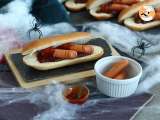 Paso 5 - Hot dog sangrantes de Halloween