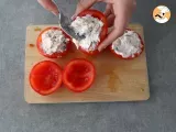 Paso 3 - Tomates rellenos de atún, queso crema y aceitunas