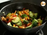 Paso 4 - Wok de verduras con gambas