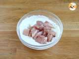 Paso 2 - Pinchitos de pollo marinado con salsa de yogur y limón