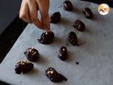 Paso 6 - Dátiles rellenos cubiertos de chocolate. El snack saludable sin azúcares añadidos