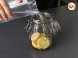 Paso 4 - Agua aromatizada casera con sabor a limón, albahaca y frambuesa