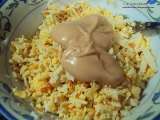 Paso 4 - Huevos rellenos de surimi con salsa rosa