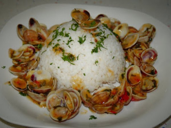 Preparacion De Arroz Con Azafran