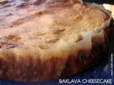 Baklava cheesecake: una tarta de queso diferente