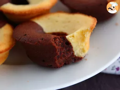 Bizcochitos bicolor de vainilla y chocolate (con corazón de chocolate) - foto 4
