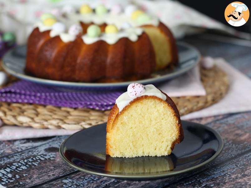 Bundt cake de Pascua con sabor a limón y chocolate blanco - foto 3