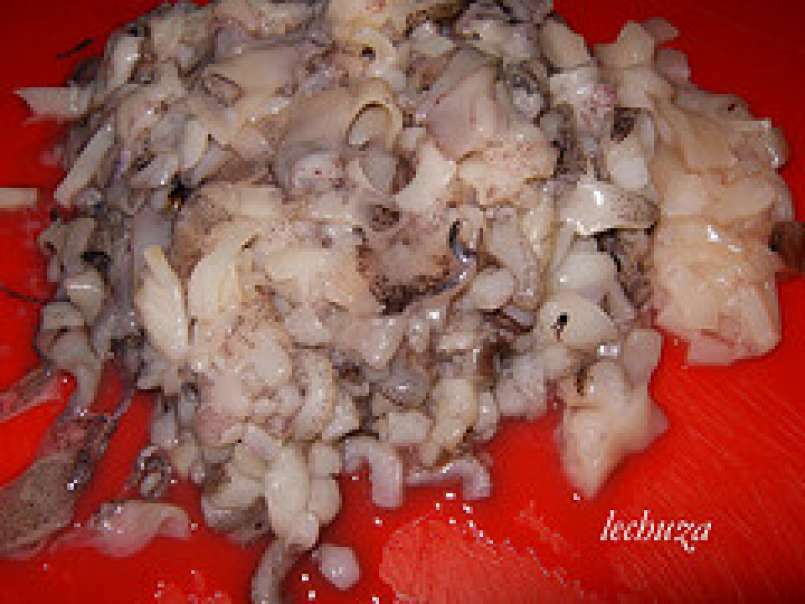 Calamares rellenos en salsa marinera - foto 8