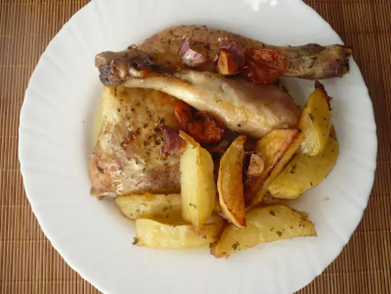 Carne Asada: Pollo al Horno con Patatas