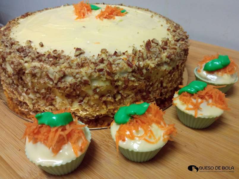 Carrot cake o tarta de zanahoria (receta original americana)