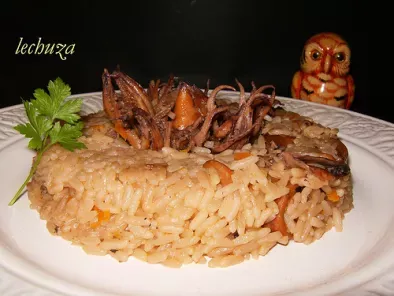 Cazuela de chipirones con arroz - foto 2