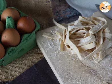 Cómo hacer pasta fresca al huevo: Tagliatelle - foto 3