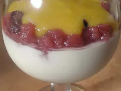Copa de mango y yogur